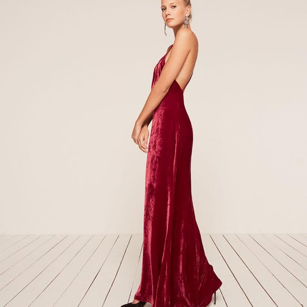 Reformation Rimini Dress in Crimson, Size XSP, NWT